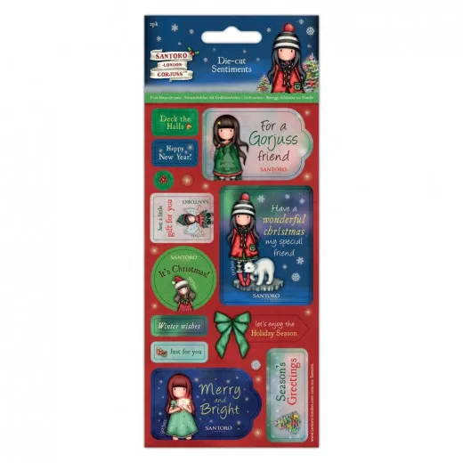 Gorjuss Christmas Die-cut Sentiments